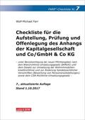 Farr |  Checkliste 7 für die Aufstellung, Prüfung und Offenlegung des Anhangs der Kapitalgesellschaft und Co/GmbH & Co KG | Buch |  Sack Fachmedien