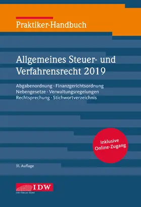 Kirch / Institut der Wirtschaftsprüfer in Deutschland e.V. |  Praktiker-Hb. Allg. Steuer-u. Verfahrensrecht 2019 | Buch |  Sack Fachmedien