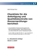Farr |  Checkliste 17 für die Anfertigung und Qualitätskontrolle von Konzernprüfungsberichten | Buch |  Sack Fachmedien
