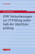 Institut der Wirtschaftsprüfer in Deutschland e.V. |  IDW Verlautbarungen zur IT-Prüfung außerhalb der Abschlusspr | Buch |  Sack Fachmedien