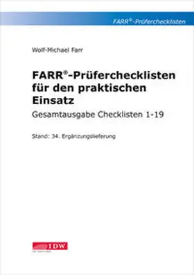 Farr | Farr, Prüfercheckl. 34. Erg.Lief. z. Grundwerk, inkl. CL 4,7 + 9 | Loseblattwerk | sack.de