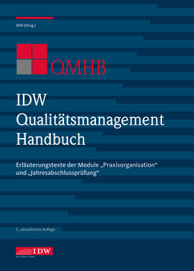 Institut der Wirtschaftsprüfer in Deutschland e.V. | IDW Qualitätsmanagement Handbuch (QMHB) 2021-2022 | Buch | 978-3-8021-2726-7 | sack.de