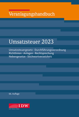 Veranlagungshandb. Umsatzsteuer 2023, 66. A. | Buch | 978-3-8021-2943-8 | sack.de