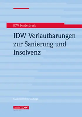  IDW Verlautbarungen zur Sanierung und Insolvenz | Buch |  Sack Fachmedien