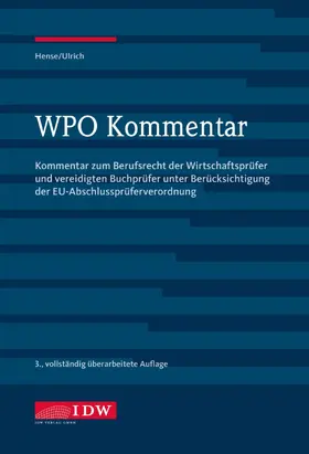 WPO Kommentar, Online-Abonnement-Bezug mit MAIK (AI) | IDW Verlag | Datenbank | www.sack.de