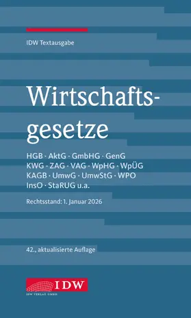 Wirtschaftsgesetze Online-Ausgabe | IDW Verlag | Datenbank | www.sack.de