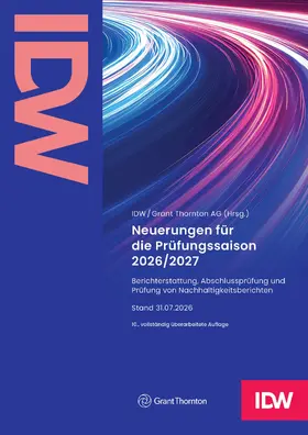 Institut der Wirtschaftsprüfer |  Neuerungen für die Prüfungssaison 2026/2027 - inklusive Update als Download | Buch |  Sack Fachmedien