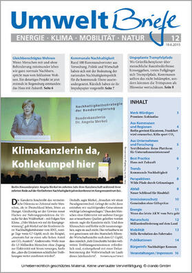 Zeitschrift UmweltBriefe Heft 12/2015 | E-Book | sack.de