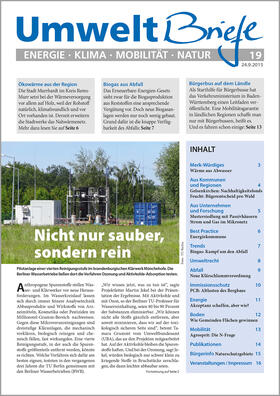 Zeitschrift UmweltBriefe Heft 19/2015 | E-Book | sack.de