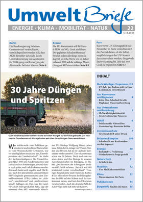 Zeitschrift UmweltBriefe Heft 22/2015 | E-Book | sack.de
