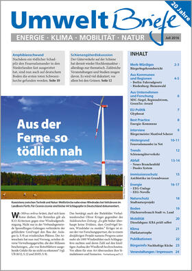 Zeitschrift UmweltBriefe Heft Juli 2016 | E-Book | sack.de