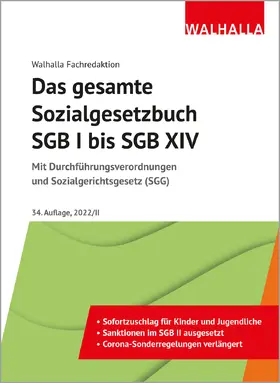 Walhalla Fachredaktion: Das gesamte Sozialgesetzbuch SGB I | Buch |  Sack Fachmedien