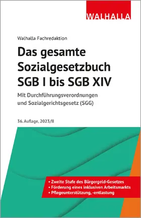 Walhalla Fachredaktion: Das gesamte Sozialgesetzbuch SGB I b