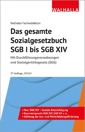  Das gesamte Sozialgesetzbuch SGB I bis SGB XIV | Buch |  Sack Fachmedien