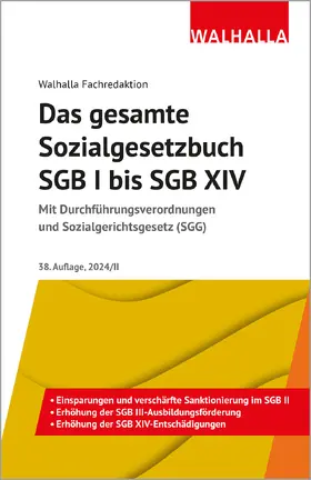 Das gesamte Sozialgesetzbuch SGB I bis SGB XIV | Buch | 978-3-8029-5334-7 | www.sack.de