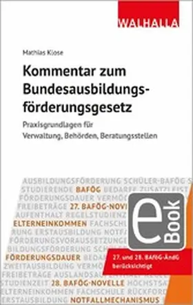 Klose |  Kommentar zum Bundesausbildungsförderungsgesetz | eBook | Sack Fachmedien