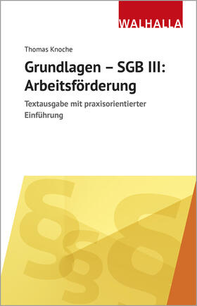 Knoche | Knoche, T: Grundlagen - SGB III: Arbeitsförderung | Buch | 978-3-8029-7255-3 | sack.de