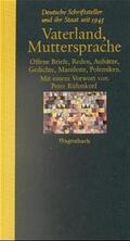 Wagenbach / Stephan / Krüger |  Vaterland, Muttersprache | Buch |  Sack Fachmedien