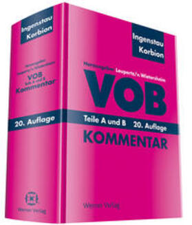 Ingenstau / Korbion / Leupertz | VOB Teile A und B | Buch | 978-3-8041-2162-1 | sack.de
