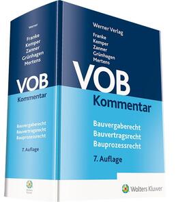 Franke / Kemper / Zanner | VOB Kommentar | Buch | sack.de