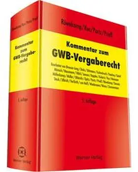 Kus / Röwekamp / Portz | Kommentar zum GWB-Vergaberecht | Buch | 978-3-8041-5322-6 | sack.de