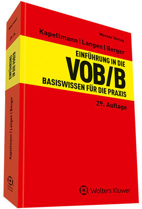 Kapellmann / Langen / Berger | Einführung in die VOB / B | Buch | 978-3-8041-5395-0 | sack.de