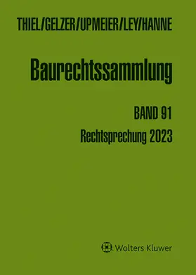 Thiel / Gelzer / Upmeier | Baurechtssammlung | Buch | 978-3-8041-5599-2 | www.sack.de