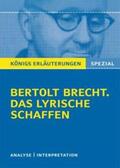 Brecht |  Erläuterungen zu Bertolt Brecht. Das lyrische Schaffen | Buch |  Sack Fachmedien