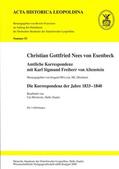 Müller |  Christian Gottfried Nees von Esenbeck. Amtliche Korrespondenz mit Karl Sigmund Freiherr von Altenstein | Buch |  Sack Fachmedien