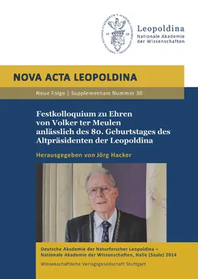 Hacker |  Festkolloquium zu Ehren von Volker ter Meulen anlässlich des 80. Geburtstages des Altpräsidenten der Leopoldina | Buch |  Sack Fachmedien