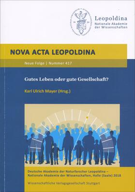 Mayer | Gutes Leben oder gute Gesellschaft? | Buch | 978-3-8047-3756-3 | sack.de
