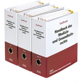 Saalfrank |  Handbuch des Medizin- und Gesundheitsrechts- 3 Ordner | Loseblattwerk |  Sack Fachmedien