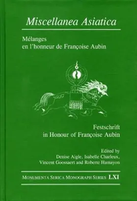 Aigle / Charleux / Goossaert |  Miscellanea Asiatica | Buch |  Sack Fachmedien