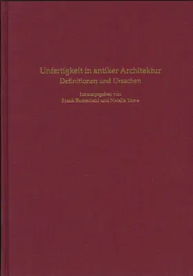 LVR Amt für Denkmalpflege / Verein von Altertumsfreunden / Rumscheid |  Unfertigkeit in antiker Architektur | Buch |  Sack Fachmedien
