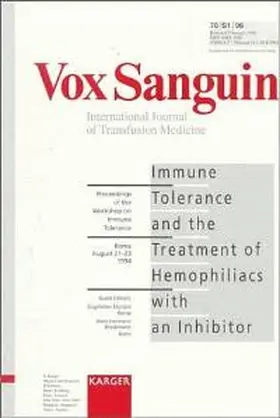 Mariani / Brackmann |  Immune Tolerance and the Treatment of Hemophiliacs with an Inhibitor | Buch |  Sack Fachmedien