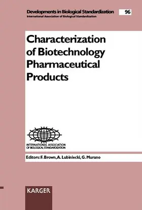 Lubiniecki / Murano / Brown |  Characterization of Biotechnology Pharmaceutical Products | Buch |  Sack Fachmedien