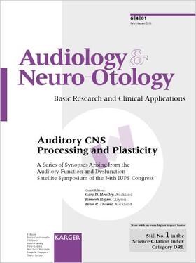 Housley / Rajan / Thorne |  Auditory CNS Processing and Plasticity | Buch |  Sack Fachmedien