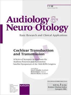 Housley / Rajan / Thorne |  Cochlear Transduction and Transmission | Buch |  Sack Fachmedien