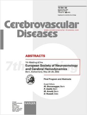 Sturzenegger / Aaslid / Arnold | European Society of Neurosonology and Cerebral Hemodynamics | Buch | 978-3-8055-7455-6 | sack.de