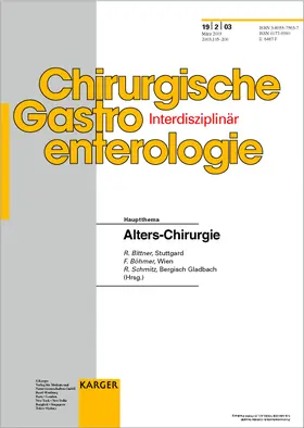 Bittner / Böhmer / Schmitz |  Alters-Chirurgie | Buch |  Sack Fachmedien