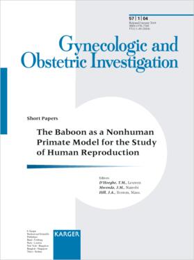 D'Hooghe / Mwenda / Hill | The Baboon as a Nonhuman Primate Model for the Study of Human Reproduction | Buch | 978-3-8055-7588-1 | sack.de