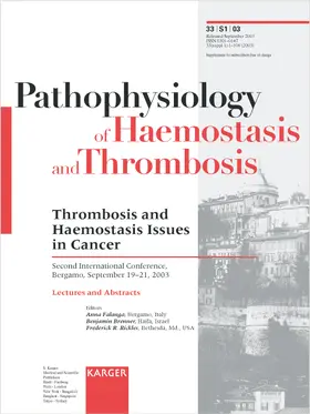 Falanga / Brenner / Rickles |  Thrombosis and Haemostasis Issues in Cancer | Buch |  Sack Fachmedien