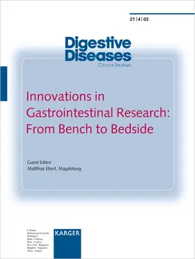 Ebert |  Innovations in Gastrointestinal Research: From Bench to Bedside | Buch |  Sack Fachmedien