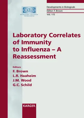 Brown / Haaheim / Wood |  Laboratory Correlates of Immunity to Influenza - A Reassessment | Buch |  Sack Fachmedien