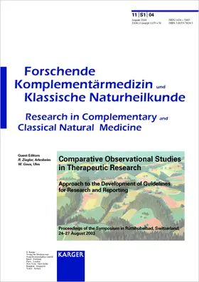 Ziegler / Gaus |  Comparative Observational Studies in Therapeutic Research | Buch |  Sack Fachmedien