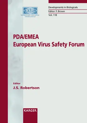 Robertson |  PDA/EMEA European Virus Safety Forum | Buch |  Sack Fachmedien