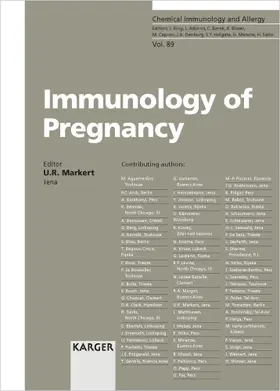 Markert |  Immunology of Pregnancy | Buch |  Sack Fachmedien