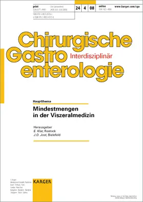 Klar / Jost |  Mindestmengen in der Viszeralmedizin | Buch |  Sack Fachmedien
