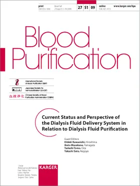 Kawanishi / Masakane / Tomo |  Current Status and Perspective of the Dialysis Fluid Delivery System in Relation to Dialysis Fluid Purification | Buch |  Sack Fachmedien