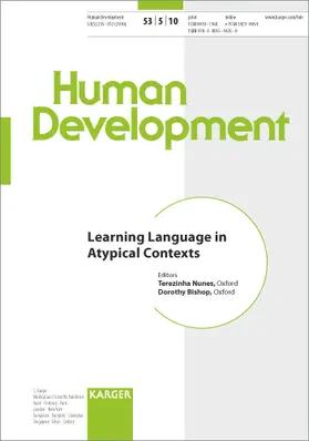 Nunes / Bishop |  Learning Language in Atypical Contexts | Buch |  Sack Fachmedien